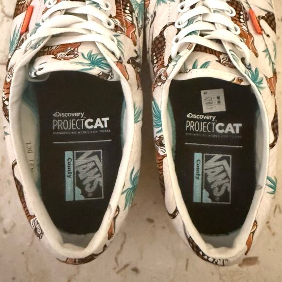 Vans Mens Discovery Comfycush Era Project Cat Multicolor Tiger Sneakers Size 11 - Picture 2 of 7
